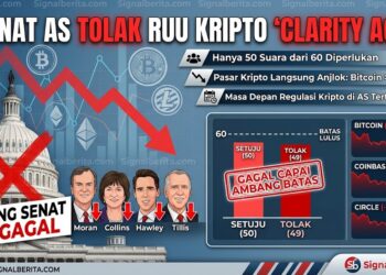 Senat AS Gagal Loloskan RUU Kripto CLARITY Act
