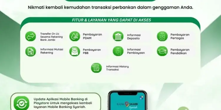 Pemudah Pelayanan Digital, Mobile Banking Bank Jambi