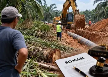 Kebun Sawit Warga Diduga Dirusak, Proyek Pipa Migas PT Montd’Or