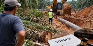 Kebun Sawit Warga Diduga Dirusak, Proyek Pipa Migas PT Montd’Or