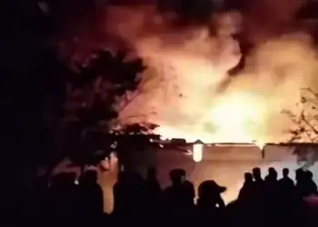 Breaking News! Rice Milling Milik Mantan Anggota DPRD Kerinci Di Tanjung Pauh Hilir Terbakar 