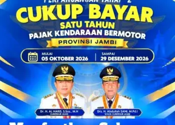 Pembayaran Pajak Kendaraan Jambi Cukup Bayar 1 Tahun Diperpanjang