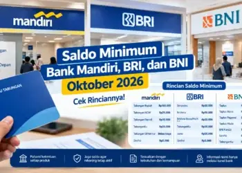 Saldo Minimum Bank Mandiri, BRI, dan BNI Terbaru