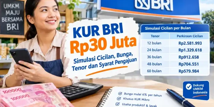 KUR BRI Rp30 Juta