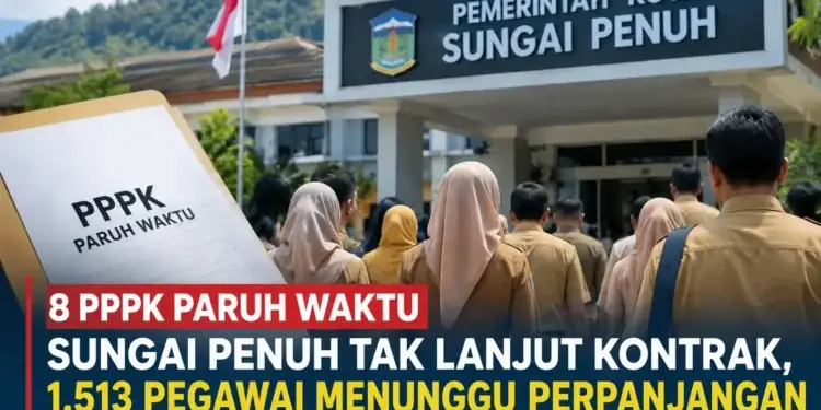 1.513 Tenaga PPPK Paruh Waktu Sungai Penuh Tunggu Perpanjangan Kontrak